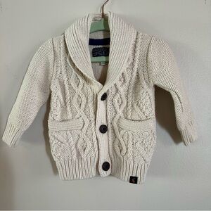 Joules Baby Cable Knit Cardigan 3-6mos